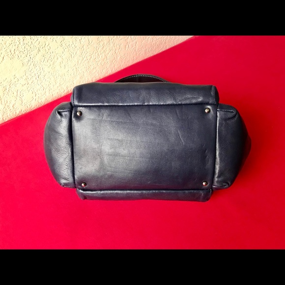 Authentic Chanel Indigo Blue Chain Shoulder Tote - Picture 5 of 8